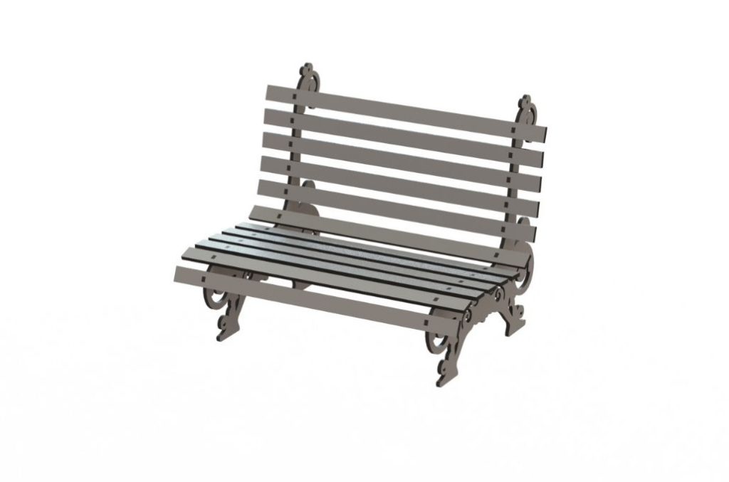 Banca 3mm — vector para corte CNC