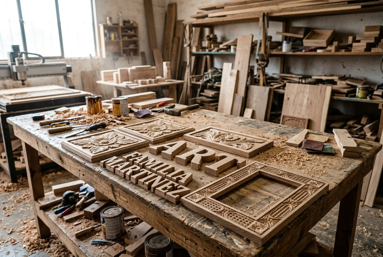 Grabado y tallado en madera y MDF