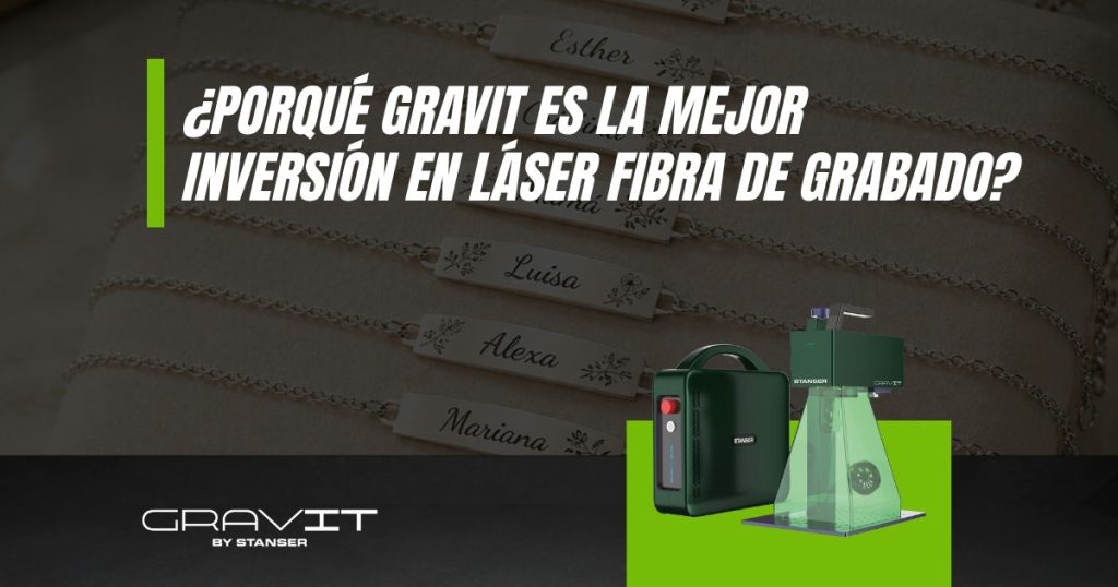 Gravit — láser fibra de grabado portátil para emprendedores y PYMES