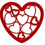 Corazón con corazones dentro - Vector descarganle para corte CNC y grabado laser gratis | Stanser