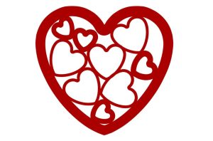 Corazón con corazones dentro