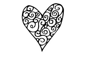 Corazón de espirales