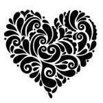 Corazón estilo barroco - Vector descarganle para corte CNC y grabado laser gratis | Stanser