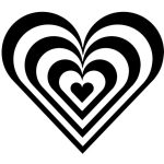 Corazón psicodelico - Vector descarganle para corte CNC y grabado laser gratis | Stanser