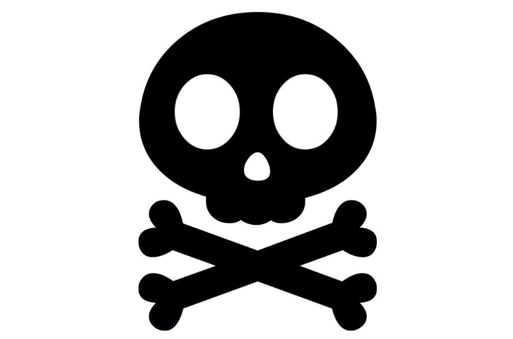 Símbolo de muerte — vector para corte CNC