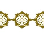 descargable para reproducir el diseño de Borde cinta de flores   Utiliza tu máquina de corte CNC para la realización de este proyecto.