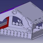 vector descargable para reproducir el diseño de una casa para aves.  Utiliza tu máquina de corte CNC