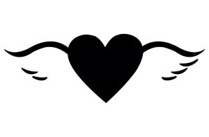 Corazón con alas