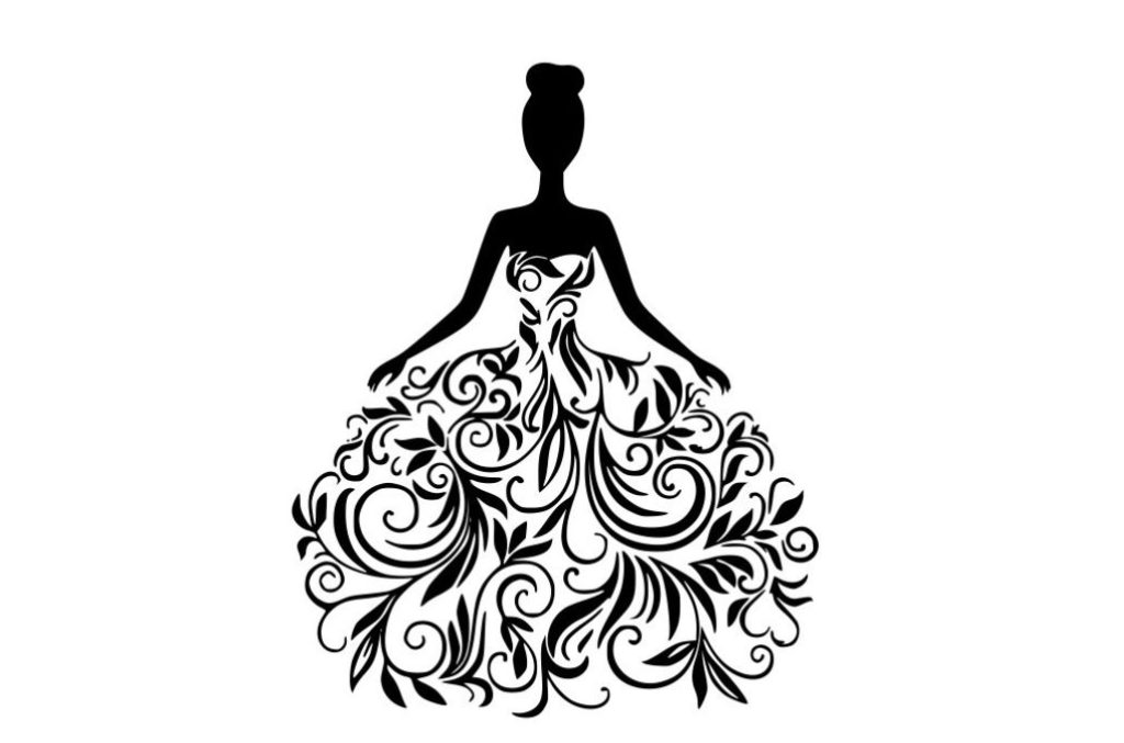 Icono novia — vector para corte CNC