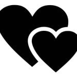 descargable para reproducir el diseño de Par de corazones  Utiliza tu máquina de corte CNC para la realización de este proyecto.