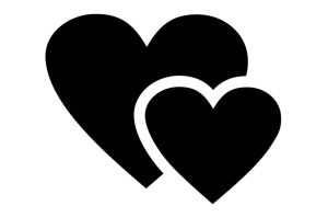 Par de corazones