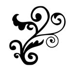 vector descargable para reproducir el diseño de un ornamento de hojas.  Utiliza tu máquina de corte CNC