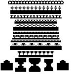 descargable para reproducir el diseño de Bordes decorativos diversos   Utiliza tu máquina de corte CNC para la realización de este proyecto.