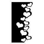 descargable para reproducir el diseño de Borde decorativo corazones   Utiliza tu máquina de corte CNC para la realización de este proyecto.