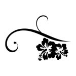 vector descargable para reproducir el diseño de un ornamento de flores.  Utiliza tu máquina de corte CNC