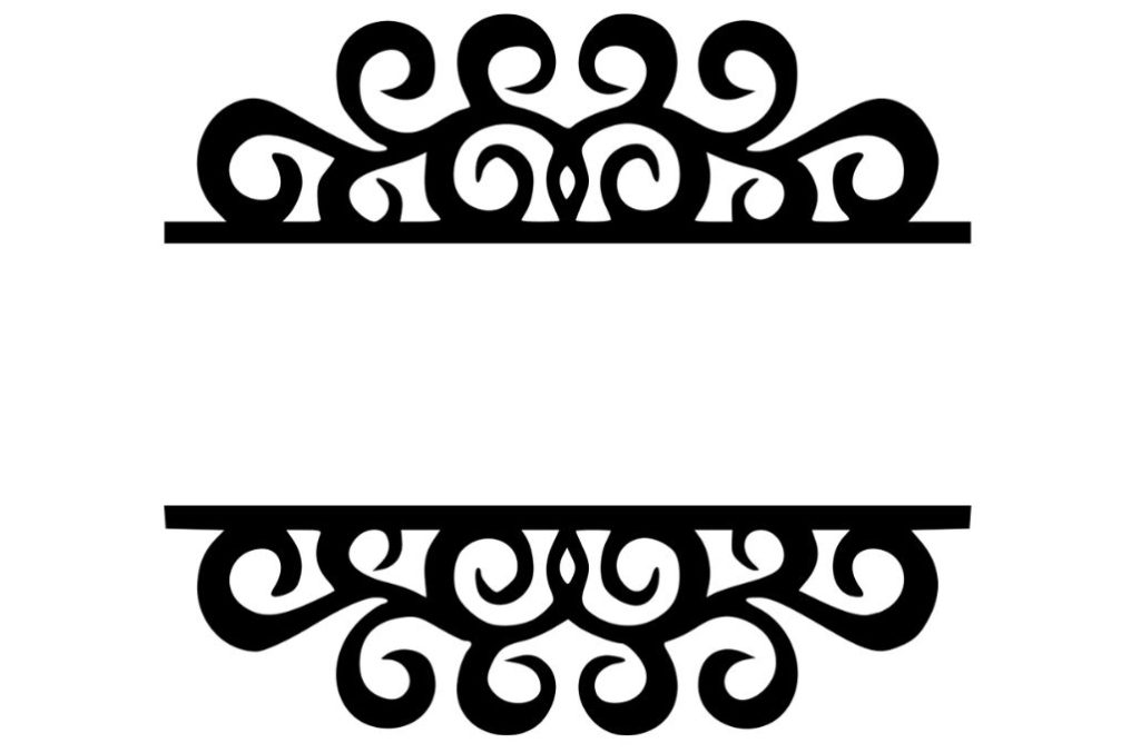 Espiral decorativa — vector para corte CNC