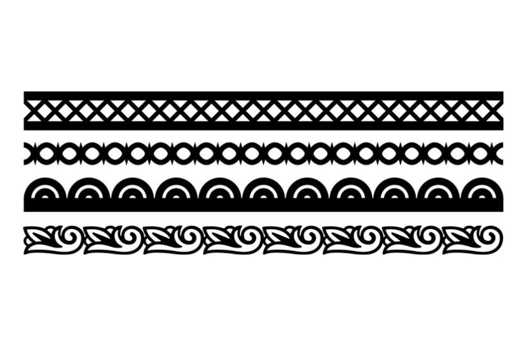 Bordes diversos — vector para corte CNC