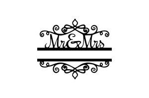 Espiral decorativa Mr & Mrs
