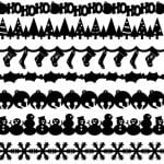 descargable para reproducir el diseño de Bordes navideños   Utiliza tu máquina de corte CNC para la realización de este proyecto.