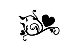 Espiral decorativa corazón