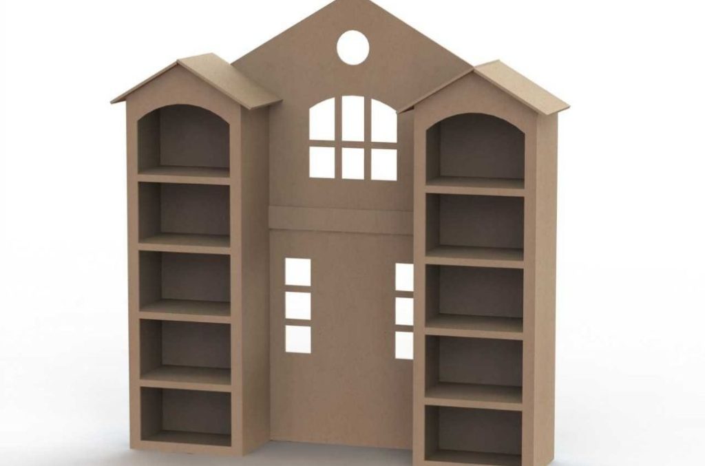 Repisa de casita — vector para corte CNC