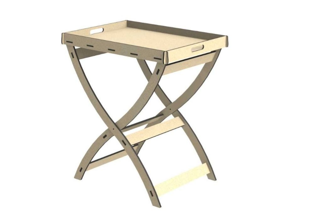 Mesa de servicio — vector para corte CNC