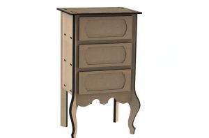 Mueble alto de 3 gavetas