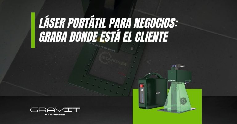 Láser portátil para negocios: graba donde está el cliente