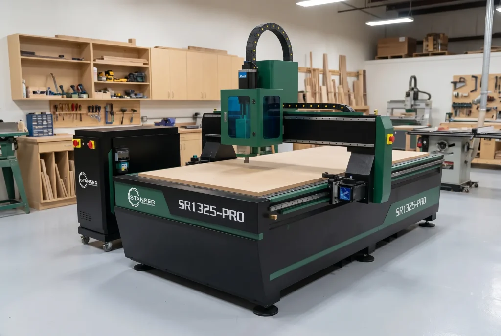 Router CNC Stanser en taller de carpintería