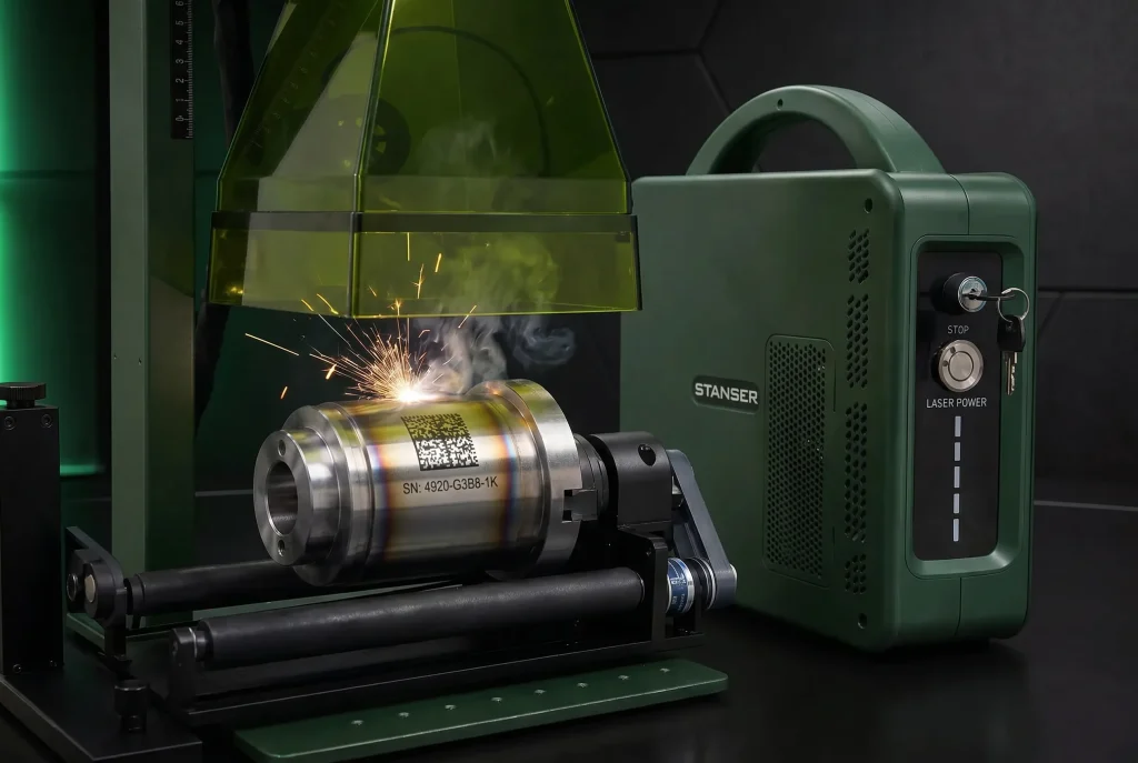 Marcado láser industrial de trazabilidad en metal con Gravit — Stanser