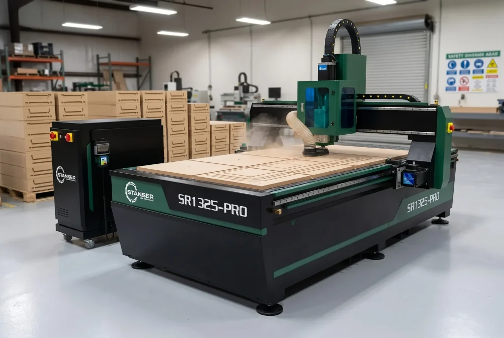 Router CNC fresando MDF para muebles y carpintería — Stanser