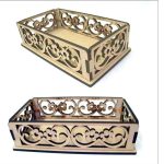 vector descargable para reproducir el diseño de una canasta.   Utiliza tu máquina de corte CNC para realizar este proyecto.