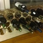 vector descargable para reproducir el diseño de un rack grande para vinos.    Utiliza tu máquina de corte CNC para realizar este proyecto.