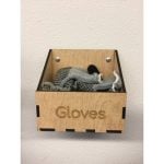 vector descargable para reproducir el diseño de una caja porta guantes.   Utiliza tu máquina de corte CNC para realizar este proyecto.