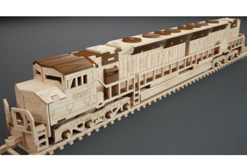 Locomotora — vector para corte CNC