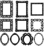 vector descargable para reproducir el diseño de unos marcos para espejos.  Utiliza tu máquina de corte CNC para realizar este proyecto.