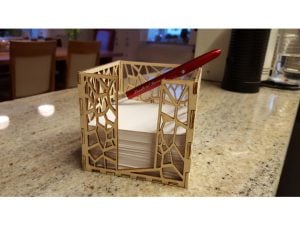 Caja para hoja de notas
