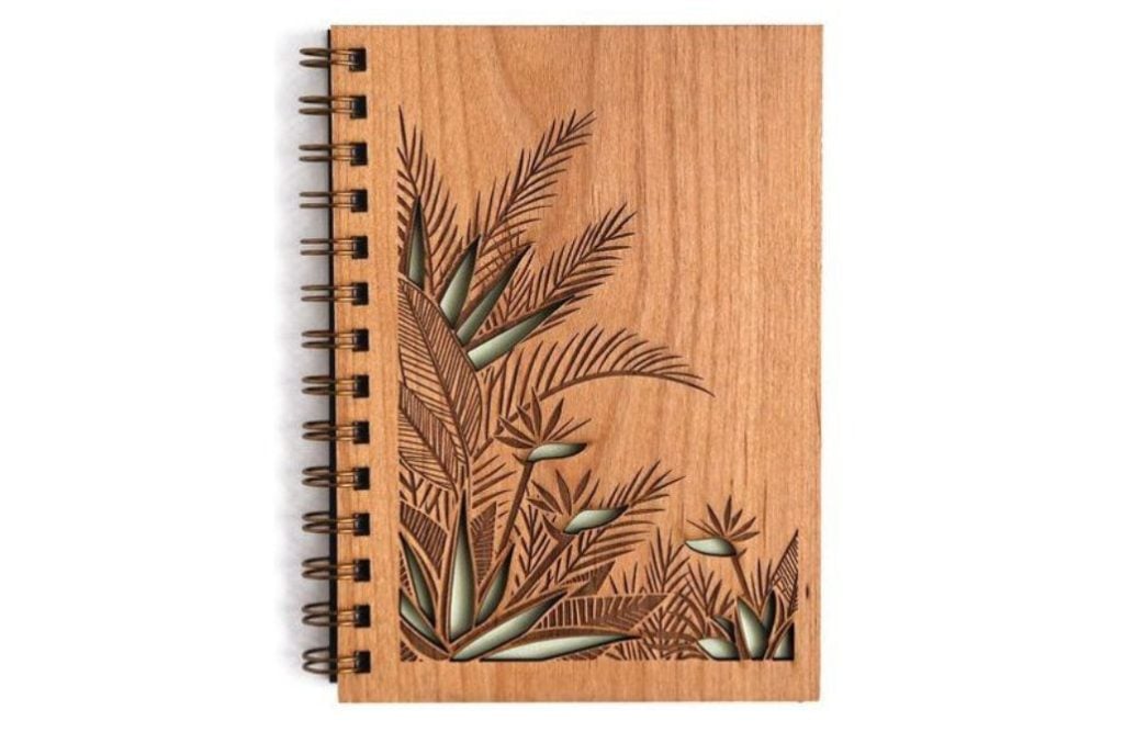Portada de libreta de naturaleza — vector para corte CNC