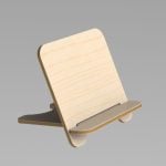 vector descargable para reproducir el diseño de una base para libros.   Utiliza tu máquina de corte CNC para realizar este proyecto.