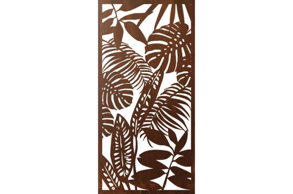 Panel de hojas — vector para corte CNC