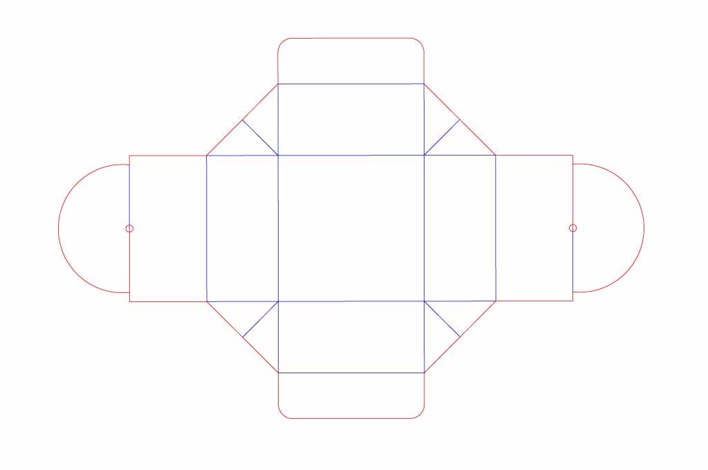 Caja margarita — vector para corte CNC