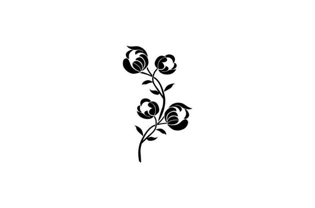 Peonias — vector para corte CNC