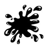 vector descargable para reproducir el diseño de una mancha de pintura.   Utiliza tu máquina de corte CNC para la realización de este proyecto.
