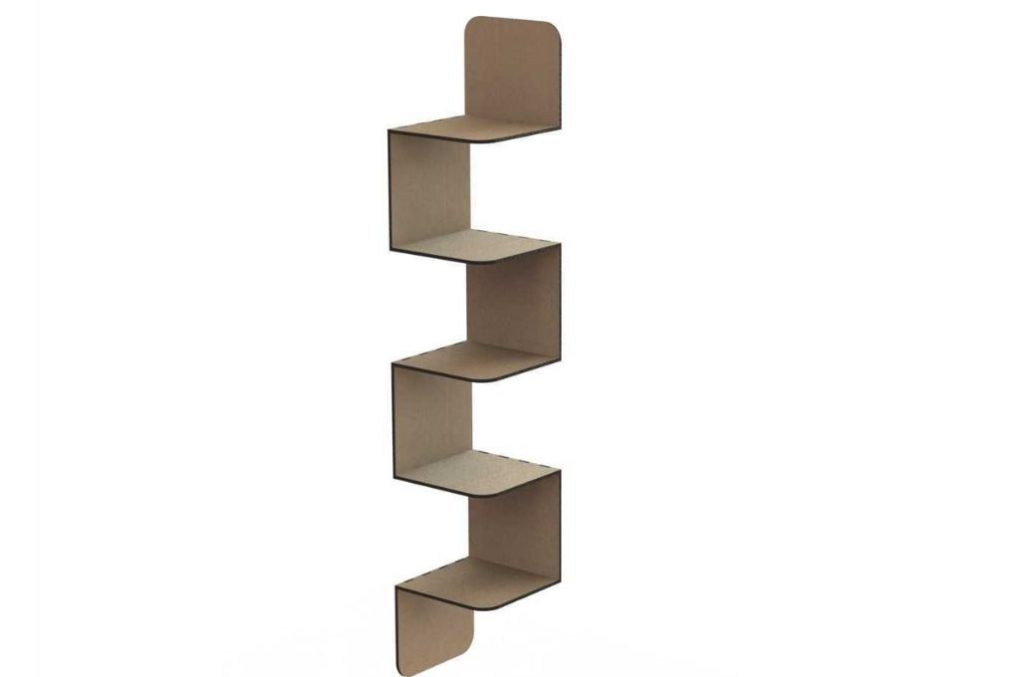 Mueble esquinero — vector para corte CNC