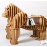 vector descargable para reproducir el diseño de un mueble de gorila.    Utiliza tu máquina de corte CNC para la realización de este proyecto.