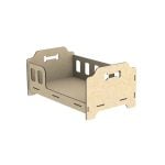 vector descargable para reproducir el diseño de una cama para perro de huesito.   Utiliza tu máquina de corte CNC