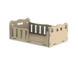 Cama para perro huesitos