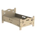 Cama con patas - Vector descarganle para corte CNC y grabado laser gratis | Stanser