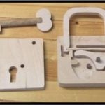 vector descargable para reproducir el diseño de un candado.    Utiliza tu máquina de corte CNC para la realización de este proyecto.