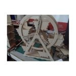 vector descargable para reproducir el diseño de un dulcero rueda de la fortuna.  Utiliza tu máquina de corte CNC